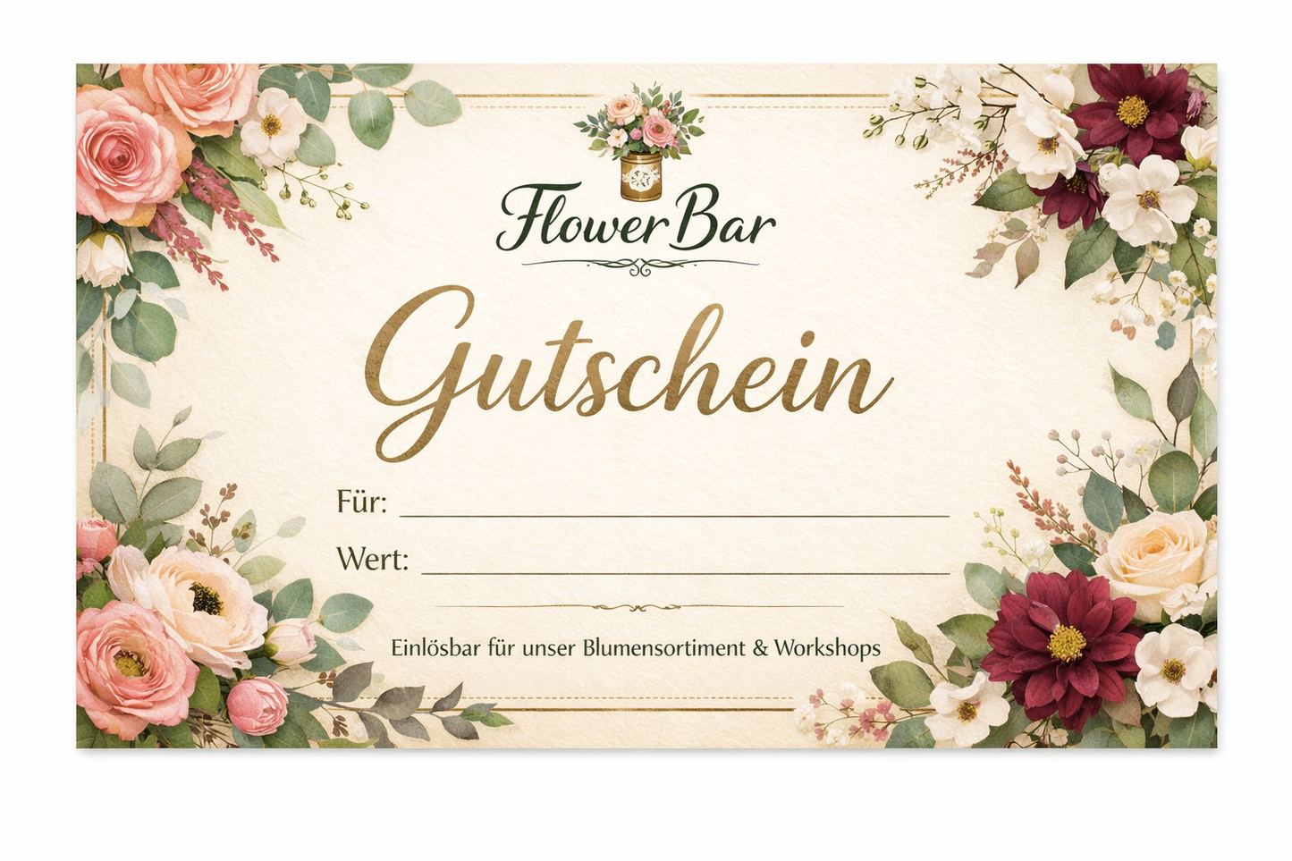 The Flower Bar - Gutschein